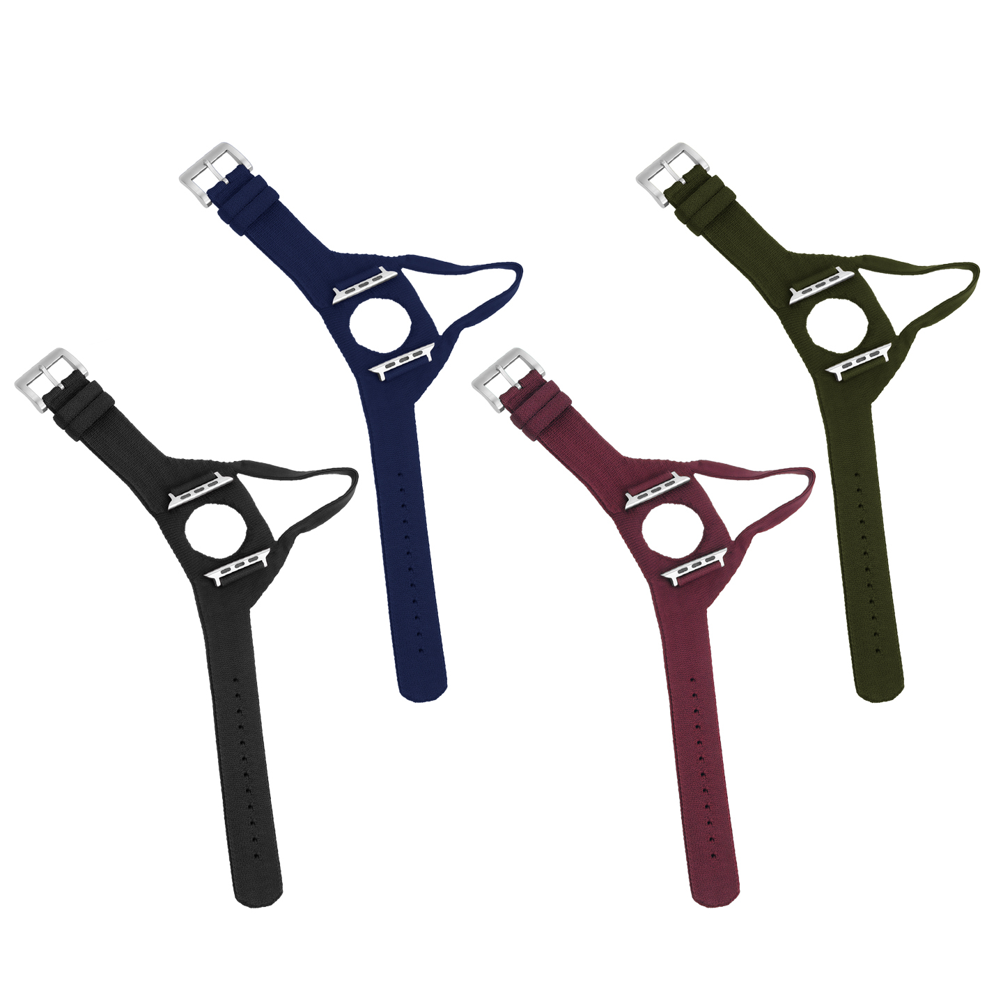 Suitable for Apple Watch Series 9, 8, 7 and 6 nylon sports straps