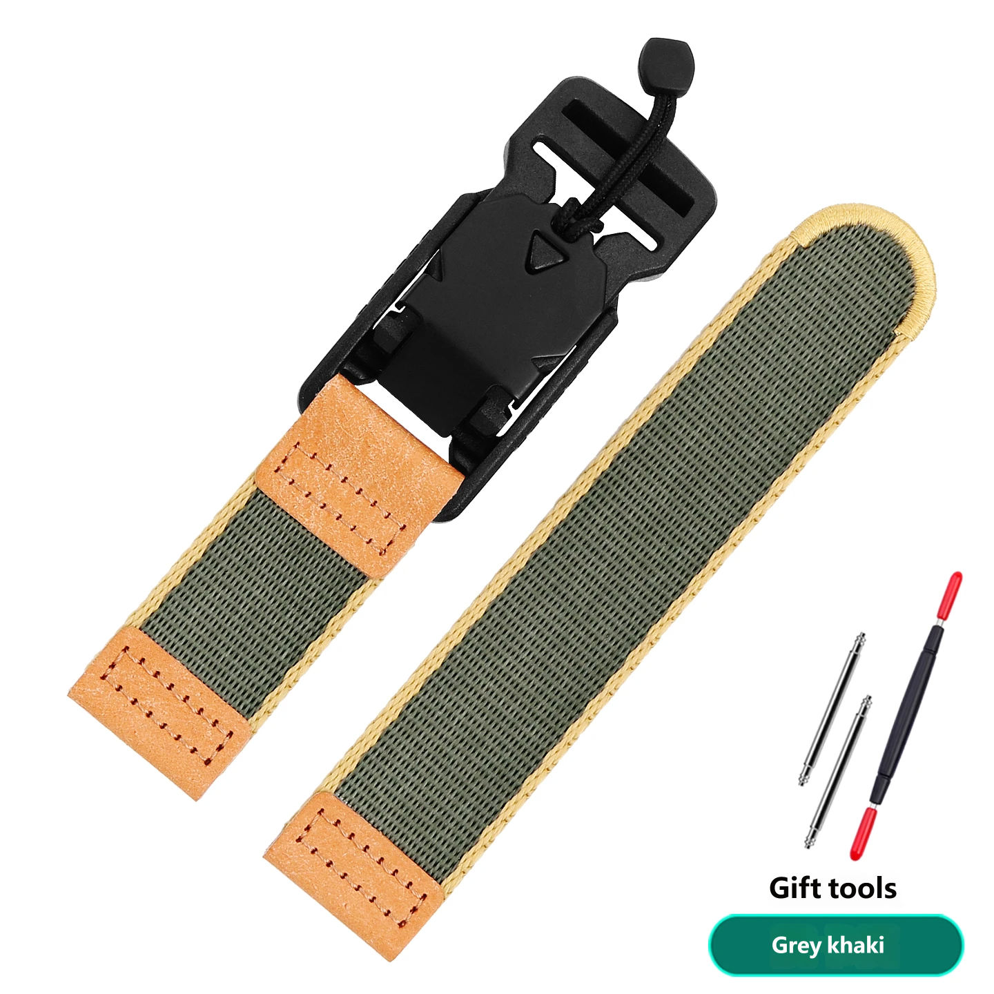 Compatible with COROS PACE 4/3/Pro and Garmin FR265/255 – 22mm nylon watch strap