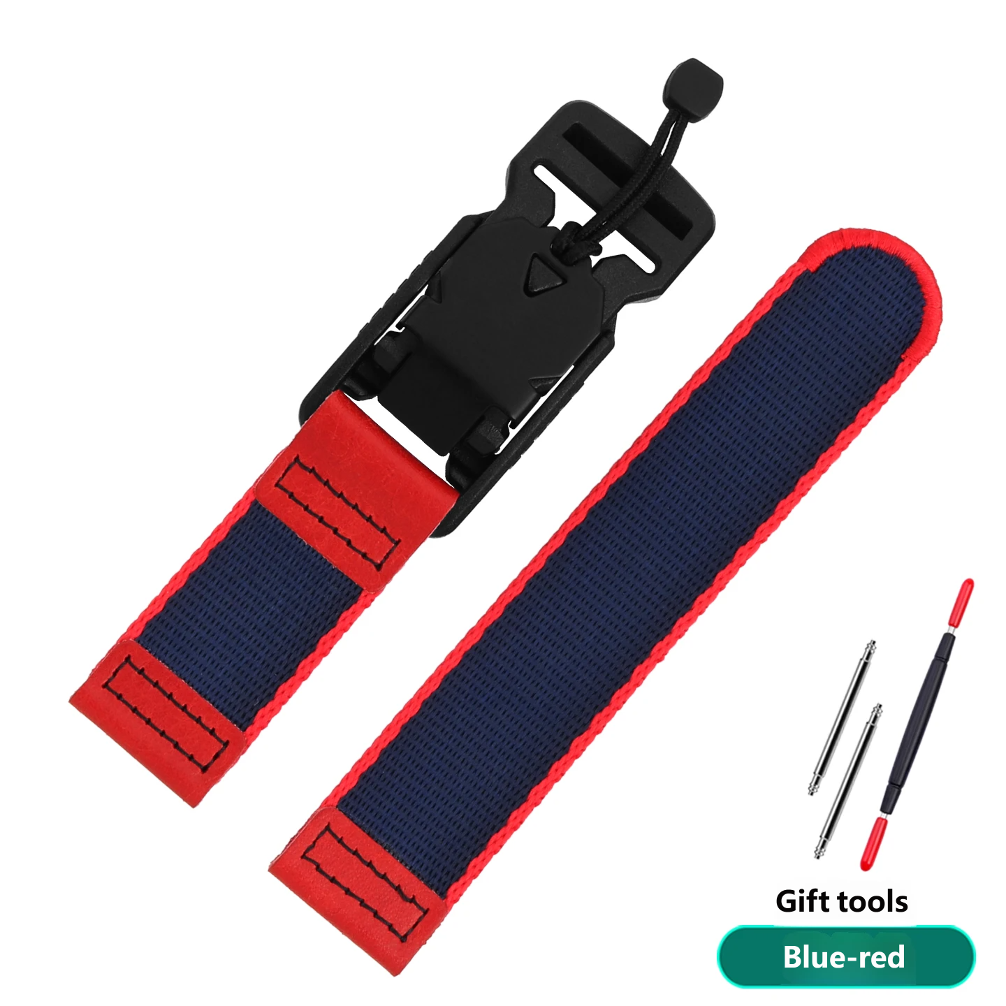 Compatible with Casio EFR-303L/303D EQB-501 nylon watch strap, 22 mm