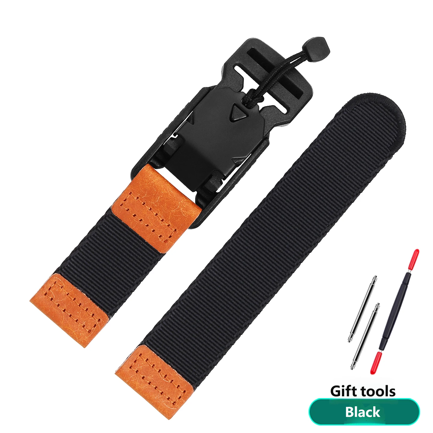 Compatible with Casio EFR-303L/303D EQB-501 nylon watch strap, 22 mm