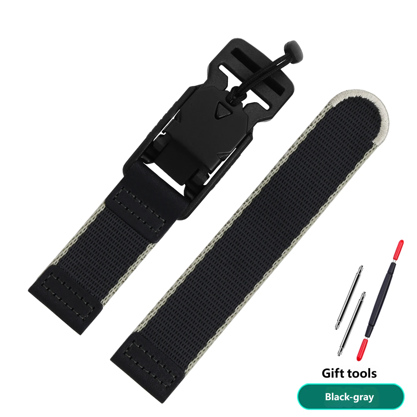 Compatible with Casio EFR-303L/303D EQB-501 nylon watch strap, 22 mm