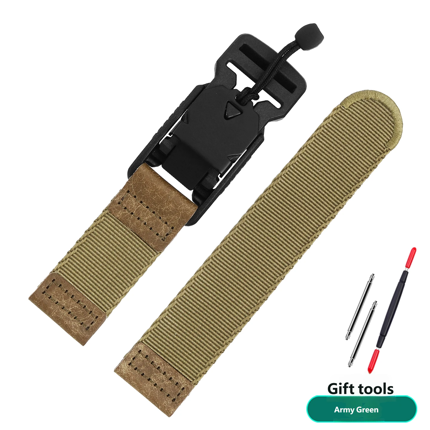 Compatible with Casio EFR-303L/303D EQB-501 nylon watch strap, 22 mm