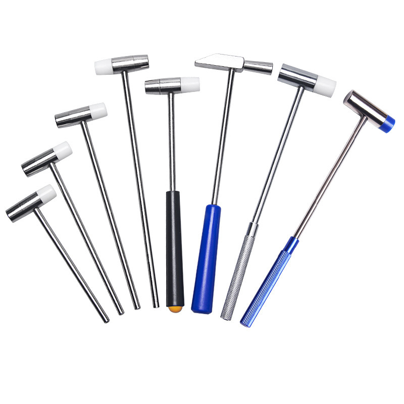 Mini Watch Repair Hammer with Dual-Head and Metal/Wood Handle Options