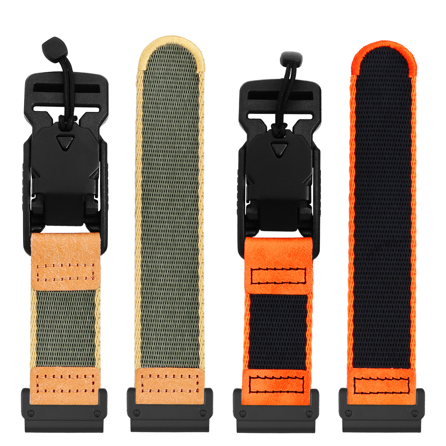 Compatible with Garmin Fenix 7X/5X/6X nylon watch straps, 26mm