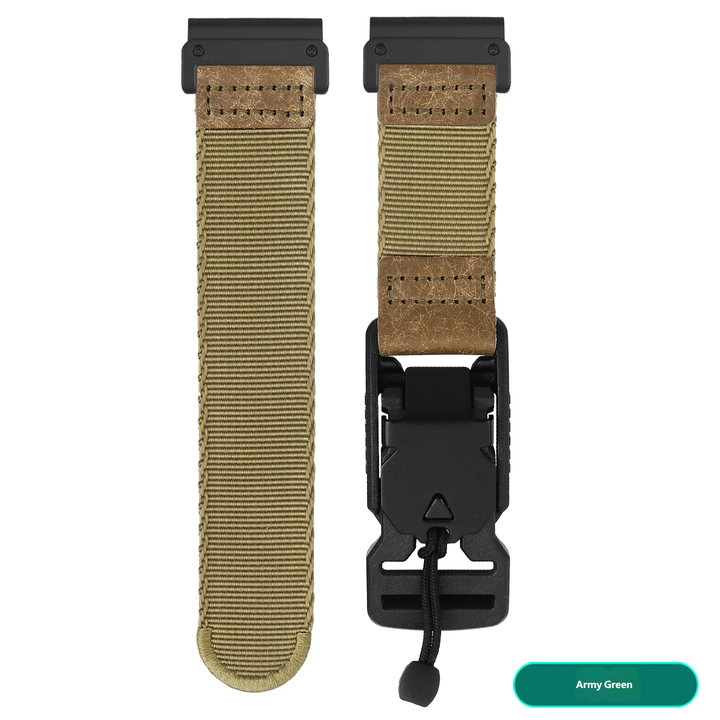 Compatible with Garmin Fenix 7X/5X/6X nylon watch straps, 26mm