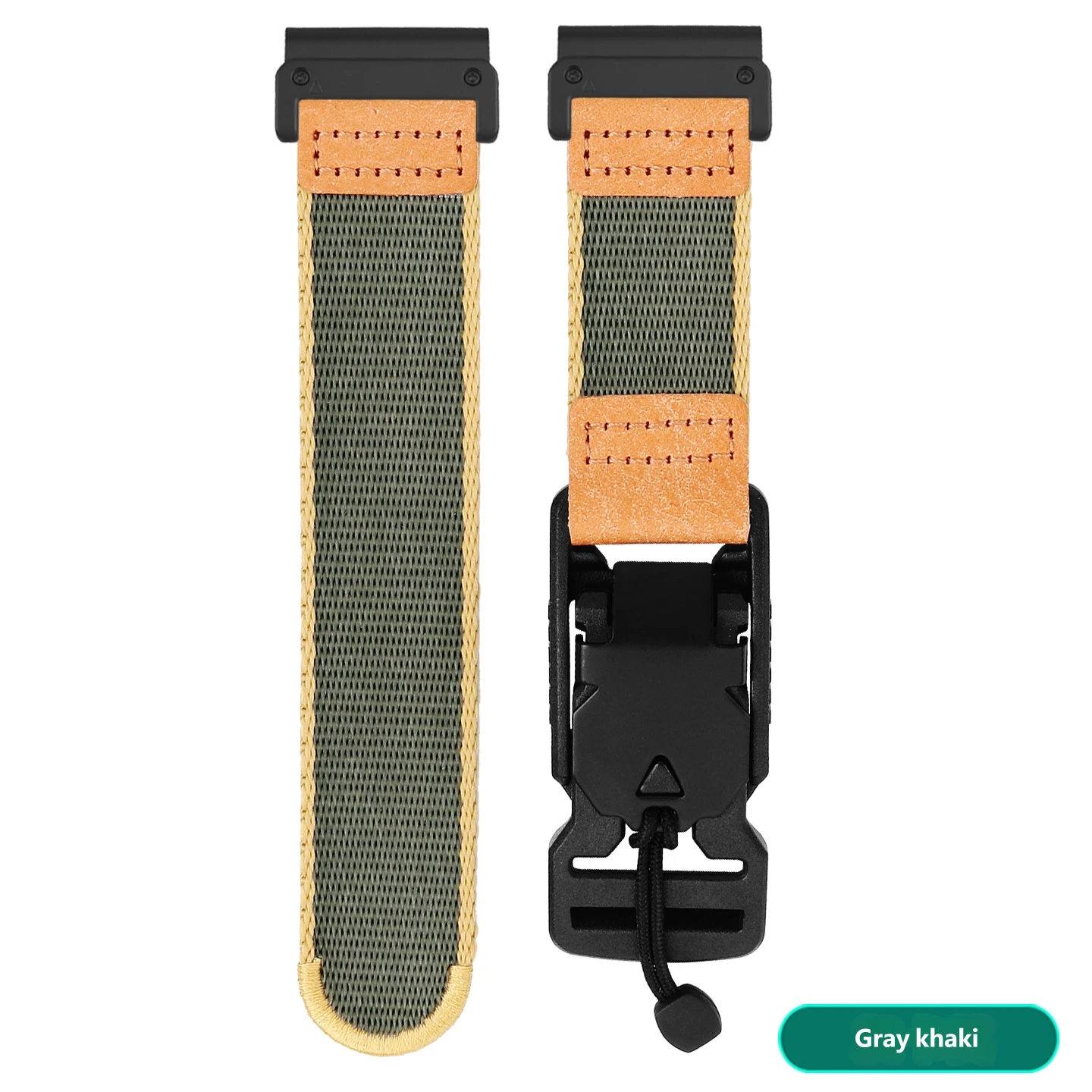 Compatible with Garmin Fenix 7X/5X/6X nylon watch straps, 26mm