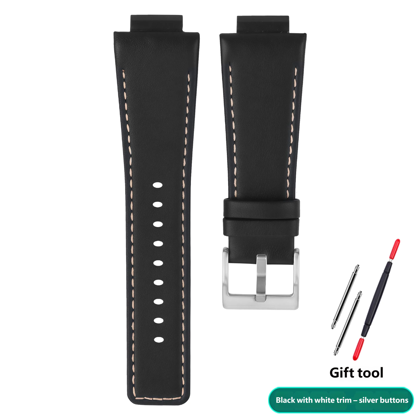 Genuine leather watch strap, 16 mm, compatible with the Casio Farmhouse Oak GA-2100/2110 series