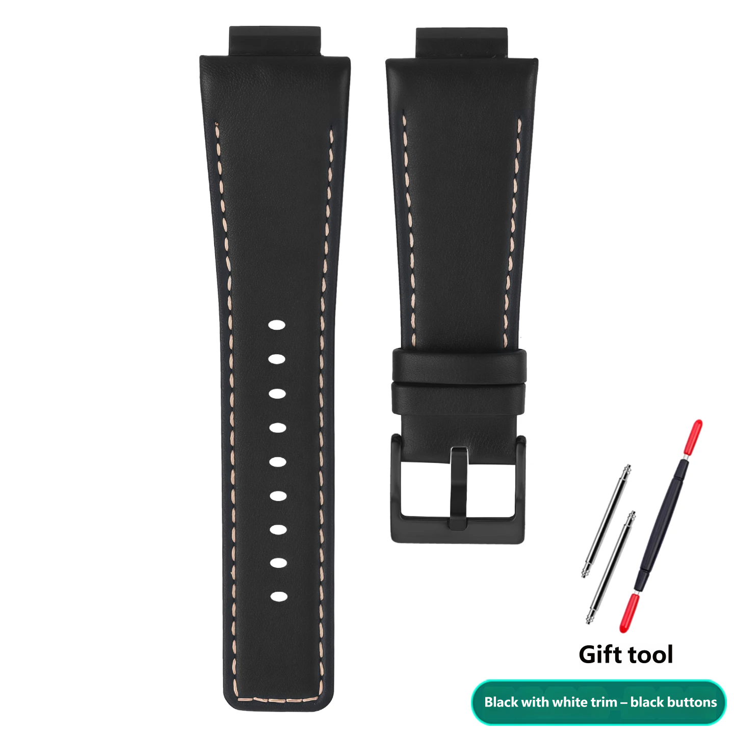 Genuine leather watch strap, 16 mm, compatible with the Casio Farmhouse Oak GA-2100/2110 series