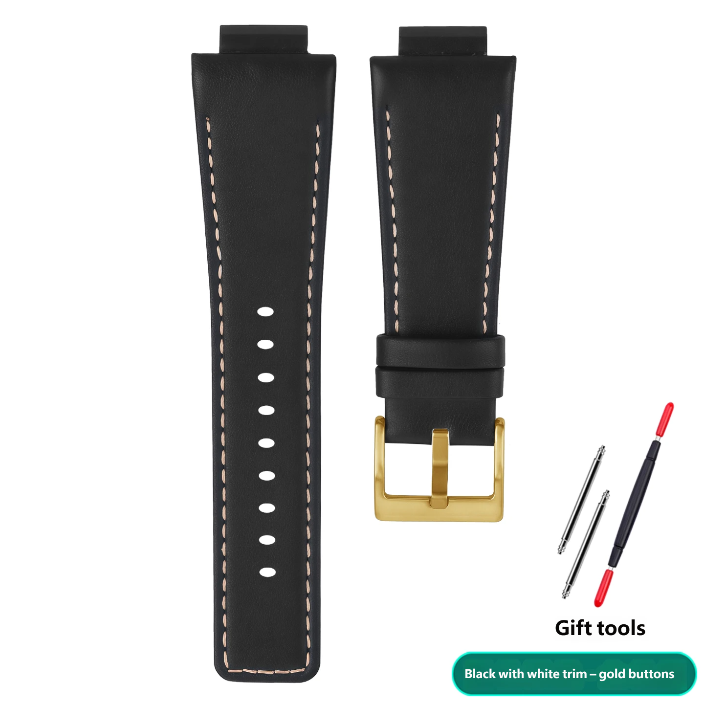 Genuine leather watch strap, 16 mm, compatible with the Casio Farmhouse Oak GA-2100/2110 series