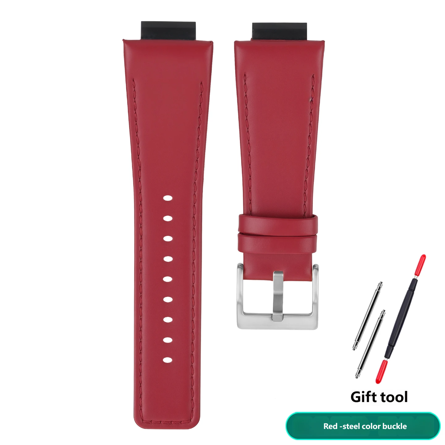 Genuine leather watch strap, 16 mm, compatible with the Casio Farmhouse Oak GA-2100/2110 series