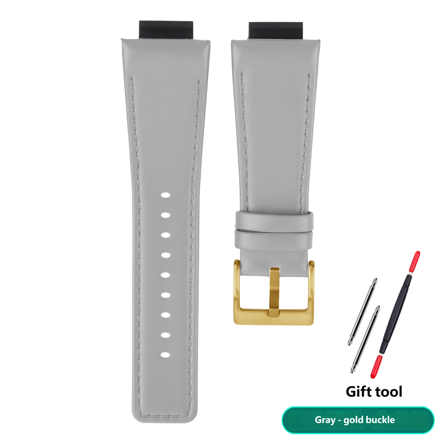 Genuine leather watch strap, 16 mm, compatible with the Casio Farmhouse Oak GA-2100/2110 series