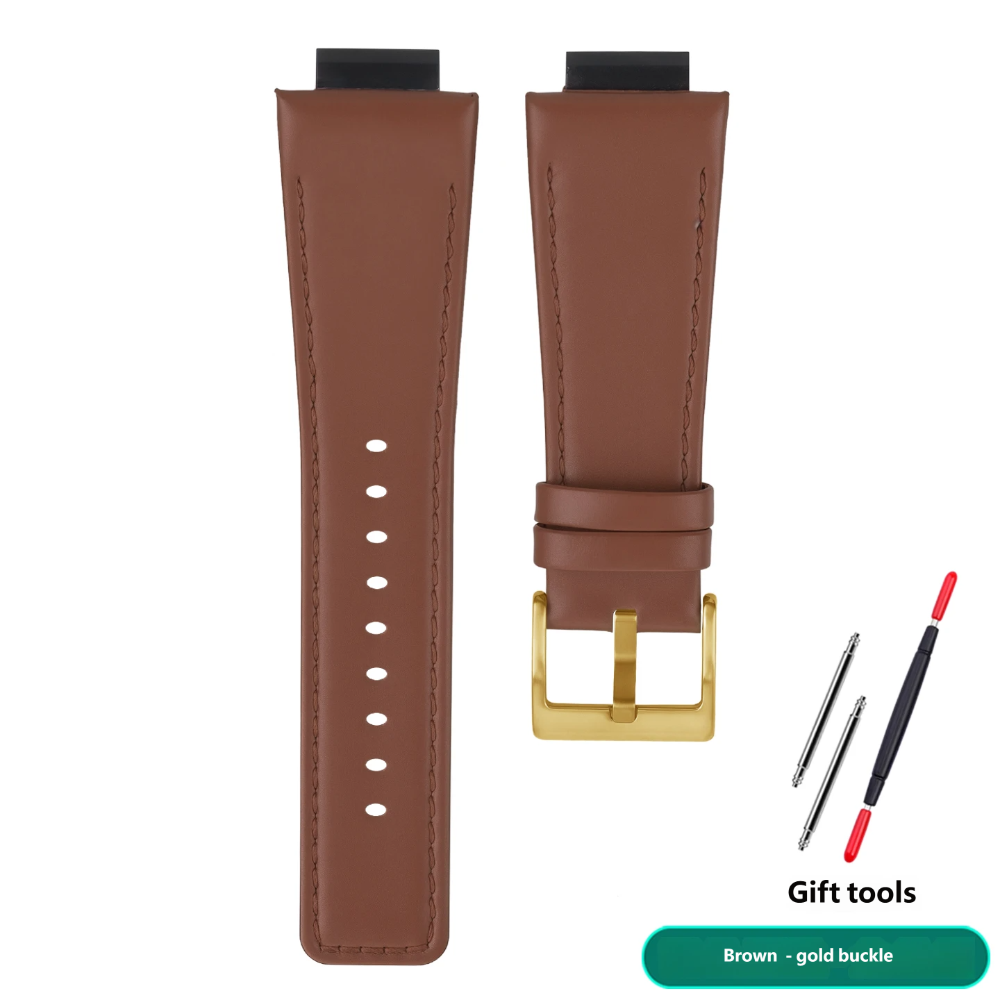 Genuine leather watch strap, 16 mm, compatible with the Casio Farmhouse Oak GA-2100/2110 series