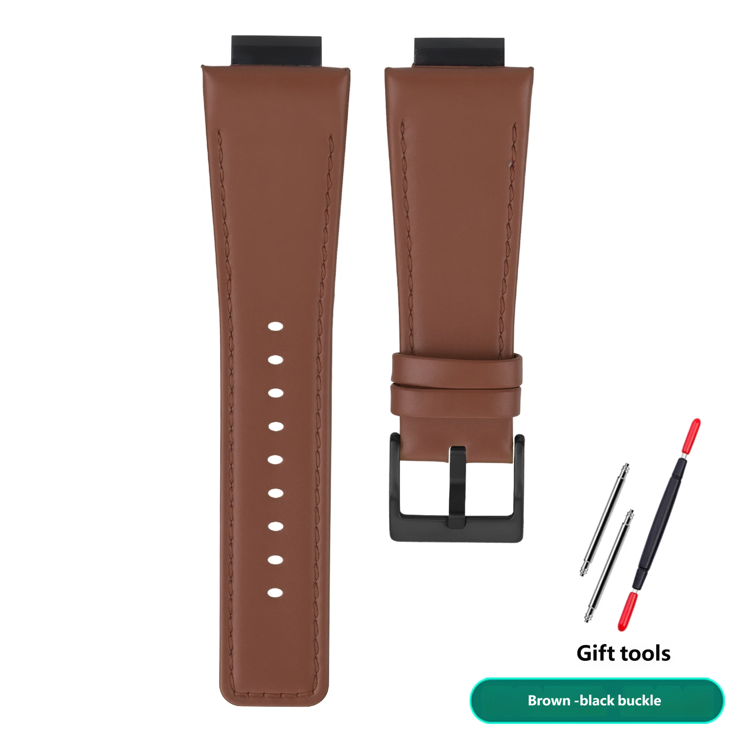 Genuine leather watch strap, 16 mm, compatible with the Casio Farmhouse Oak GA-2100/2110 series