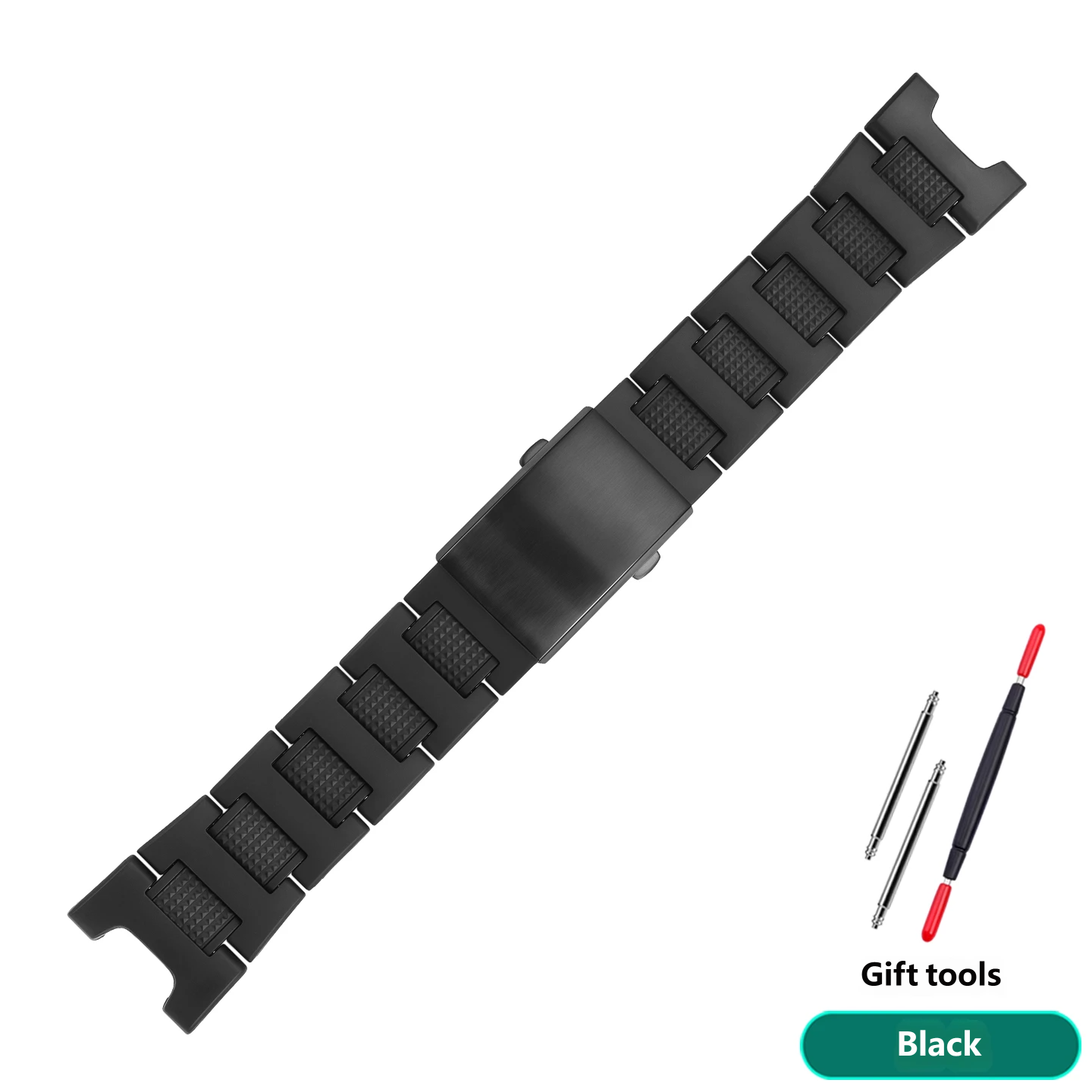 Suitable for CASIO PRG-240/PRG-130Y/PRW-1500 replacement plastic and steel watch straps, 26 × 16 mm