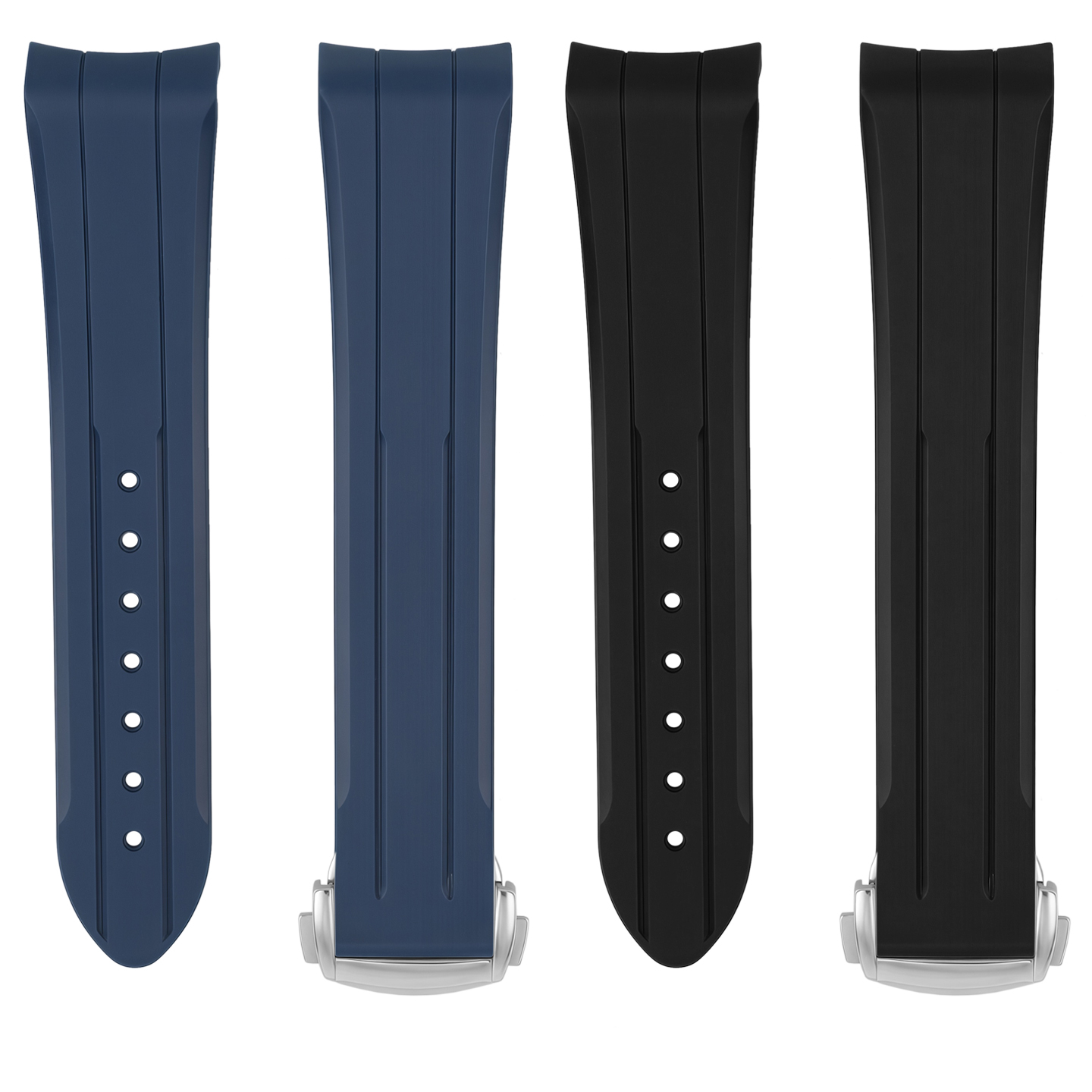 Compatible with the Omega Speedmaster ‘Dark Side of the Moon’ 311.92.44, 21mm silicone strap