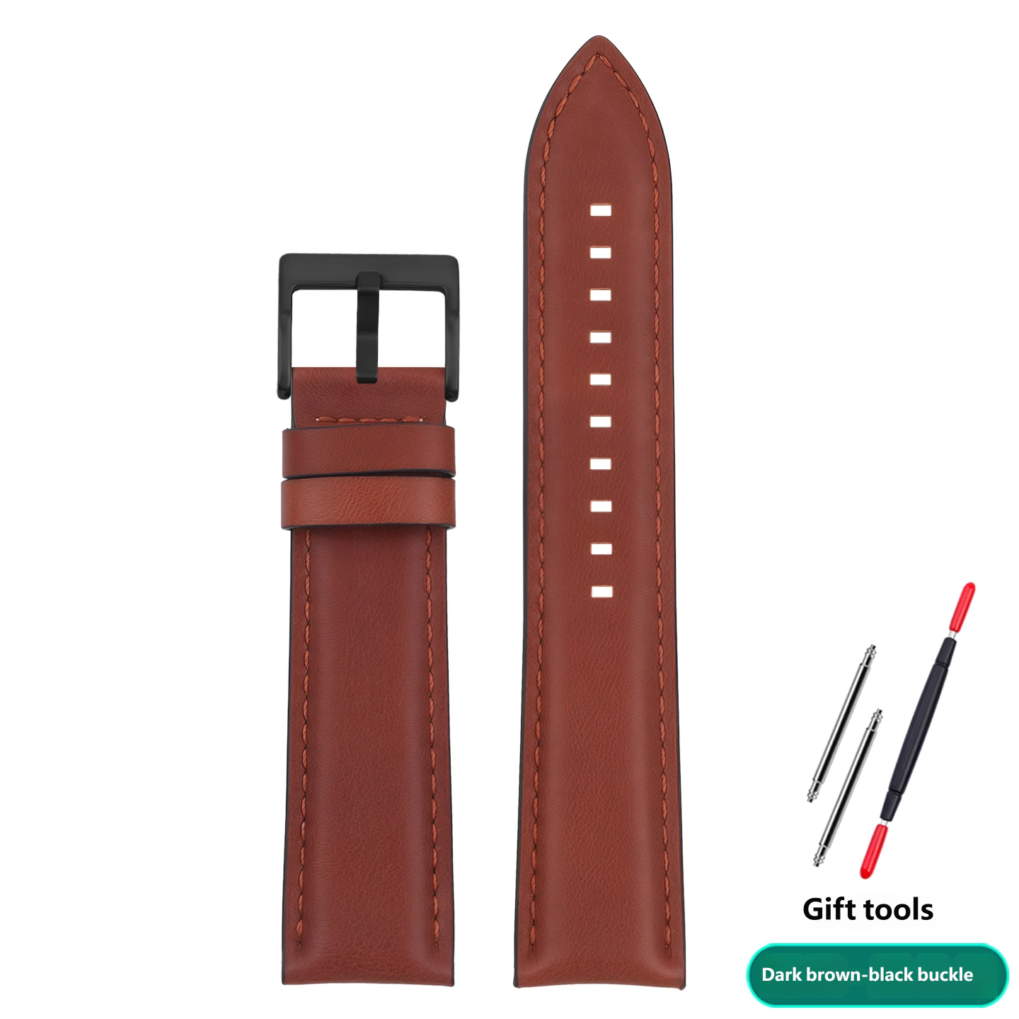 Compatible with Hamilton Khaki Aviation Field Series vintage genuine leather watch straps, 20–22 mm