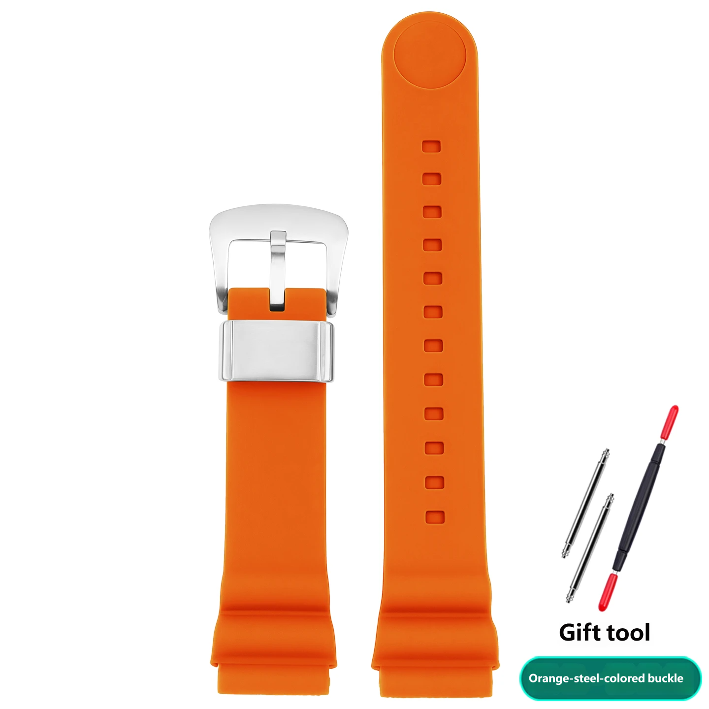 Compatible with Seiko PROSPEX series SNE533/535/537P1 silicone watch straps, 22 mm