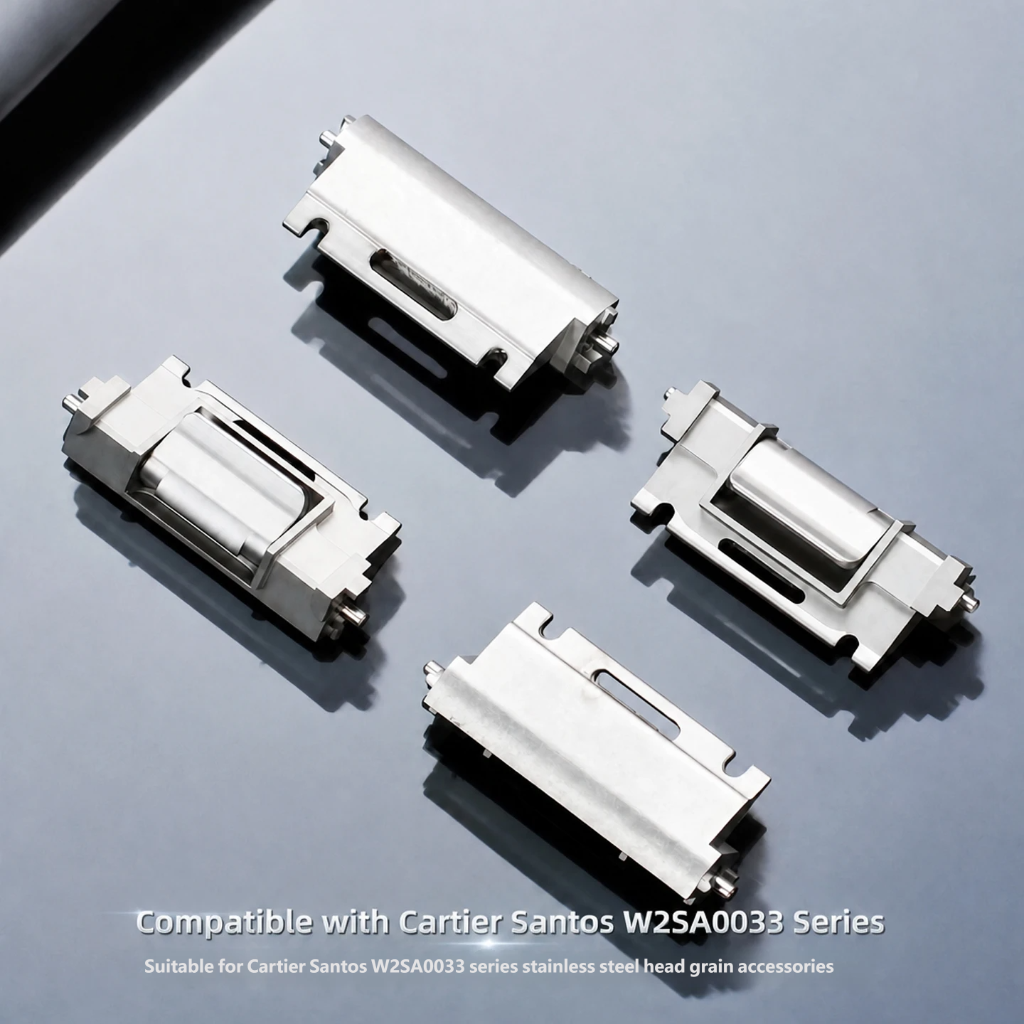 Compatible with the Cartier Santos W2SA0033 series stainless steel buckle