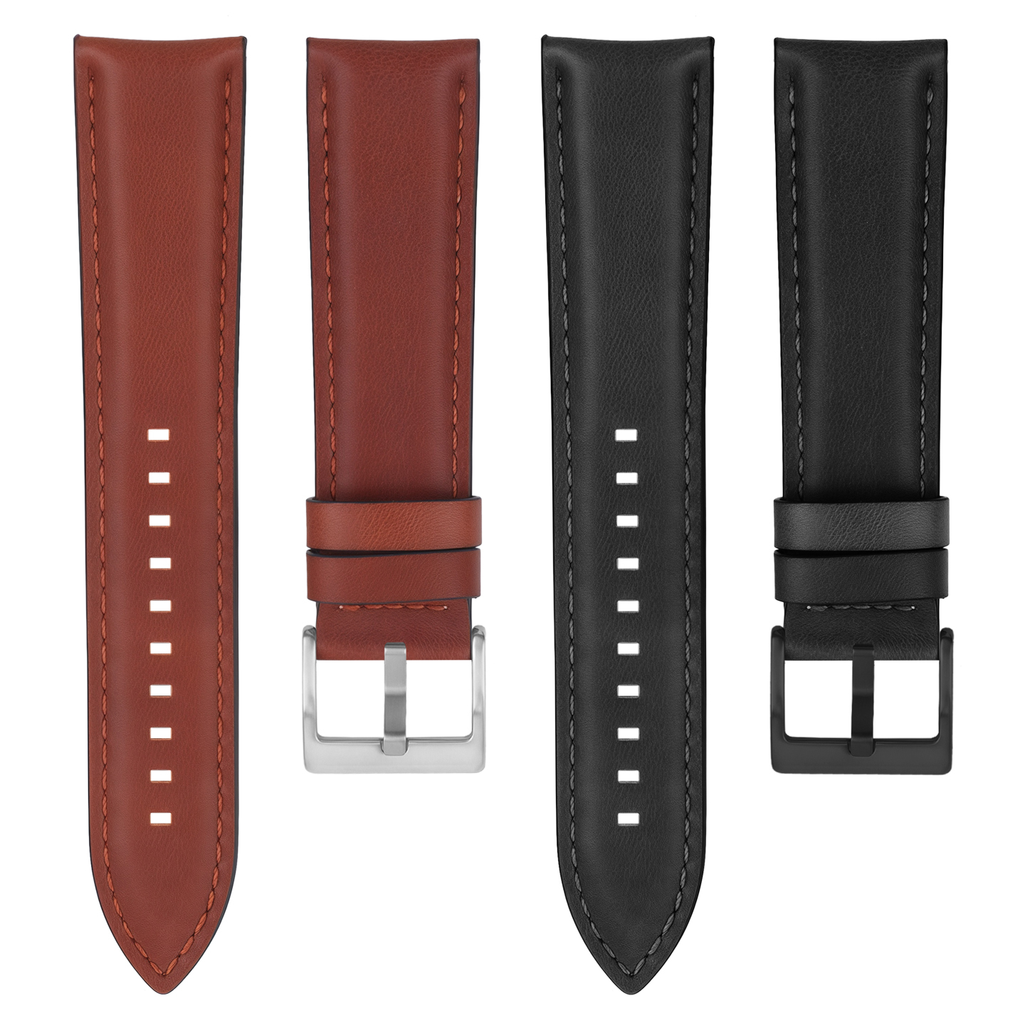 Compatible with Casio Swordfish MDV-106/107 retro genuine leather watch straps for men, 22mm