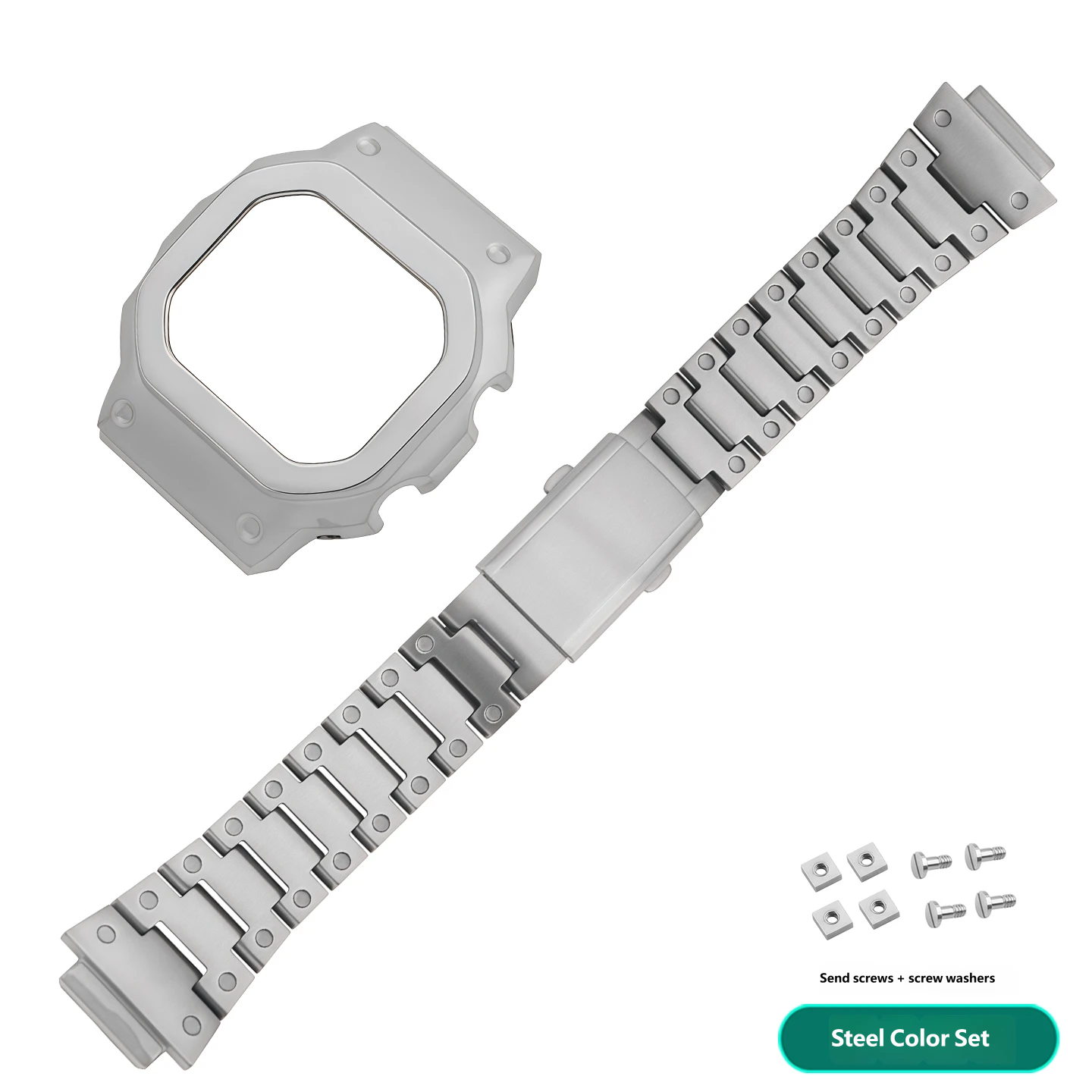 Compatible Casio GBX-H5600 Titanium Strap and Case Set