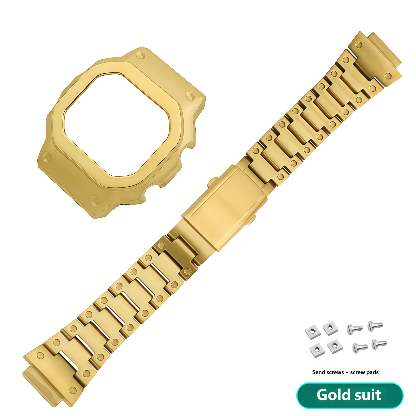 Compatible Casio GBX-H5600 Titanium Strap and Case Set