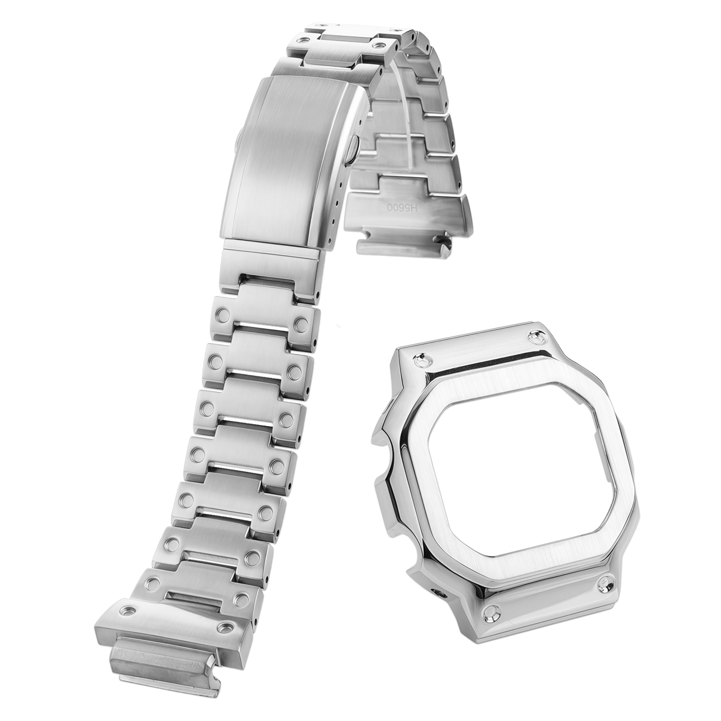 Compatible Casio GBX-H5600 Stainless Steel Strap and Case Set