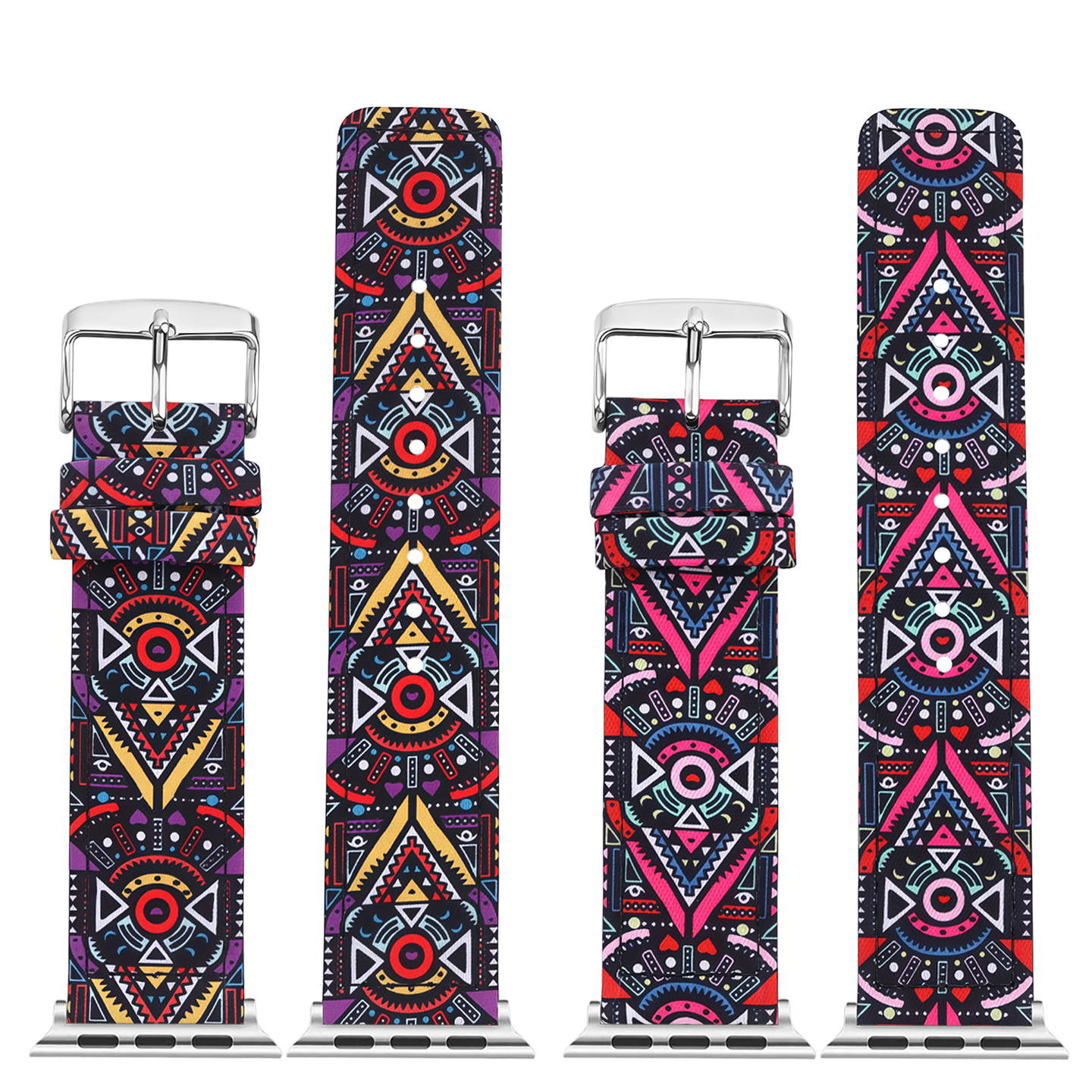 Compatible with Apple Watch Series 10; nylon and canvas strap suitable for Series 9, 8, 7 and 6; breathable Ultra 3 strap