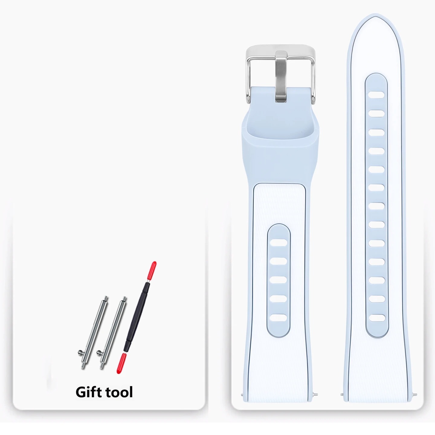 Compatible with Huawei GT7/GT6/GT5/GT4 series waterproof and sweat-resistant silicone watch straps, 18mm