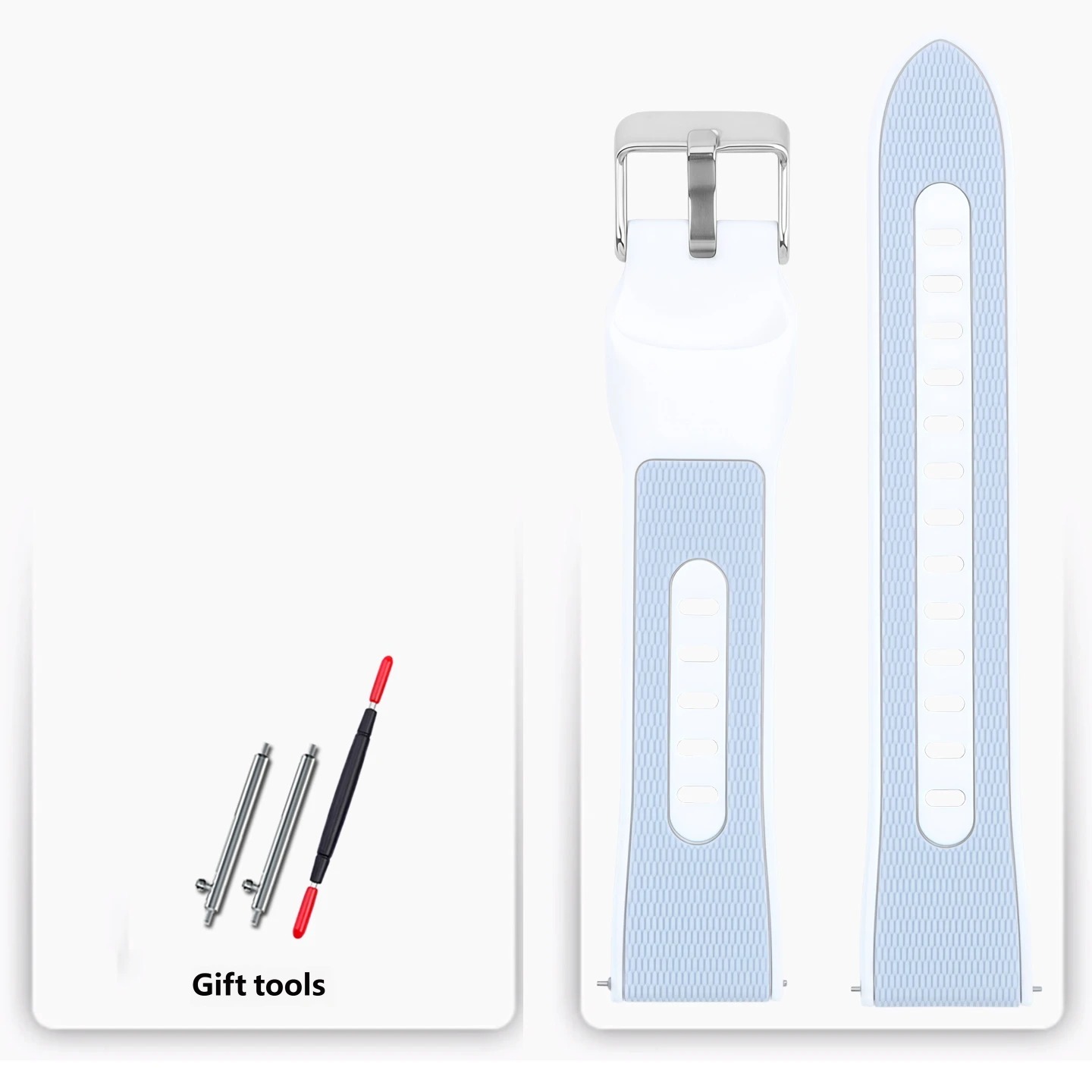 Compatible with Huawei GT7/GT6/GT5/GT4 series waterproof and sweat-resistant silicone watch straps, 18mm