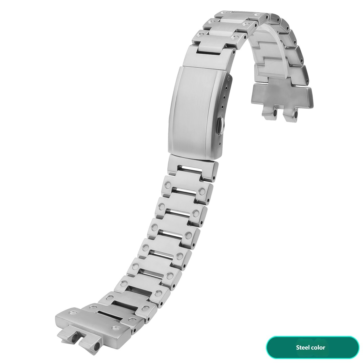 Stainless steel watch strap compatible with the Casio GM-B2100 and GMC-B2100