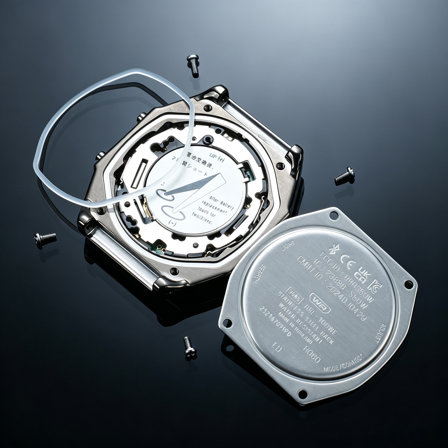 Compatible with the Casio ABL-100 modified stainless steel case
