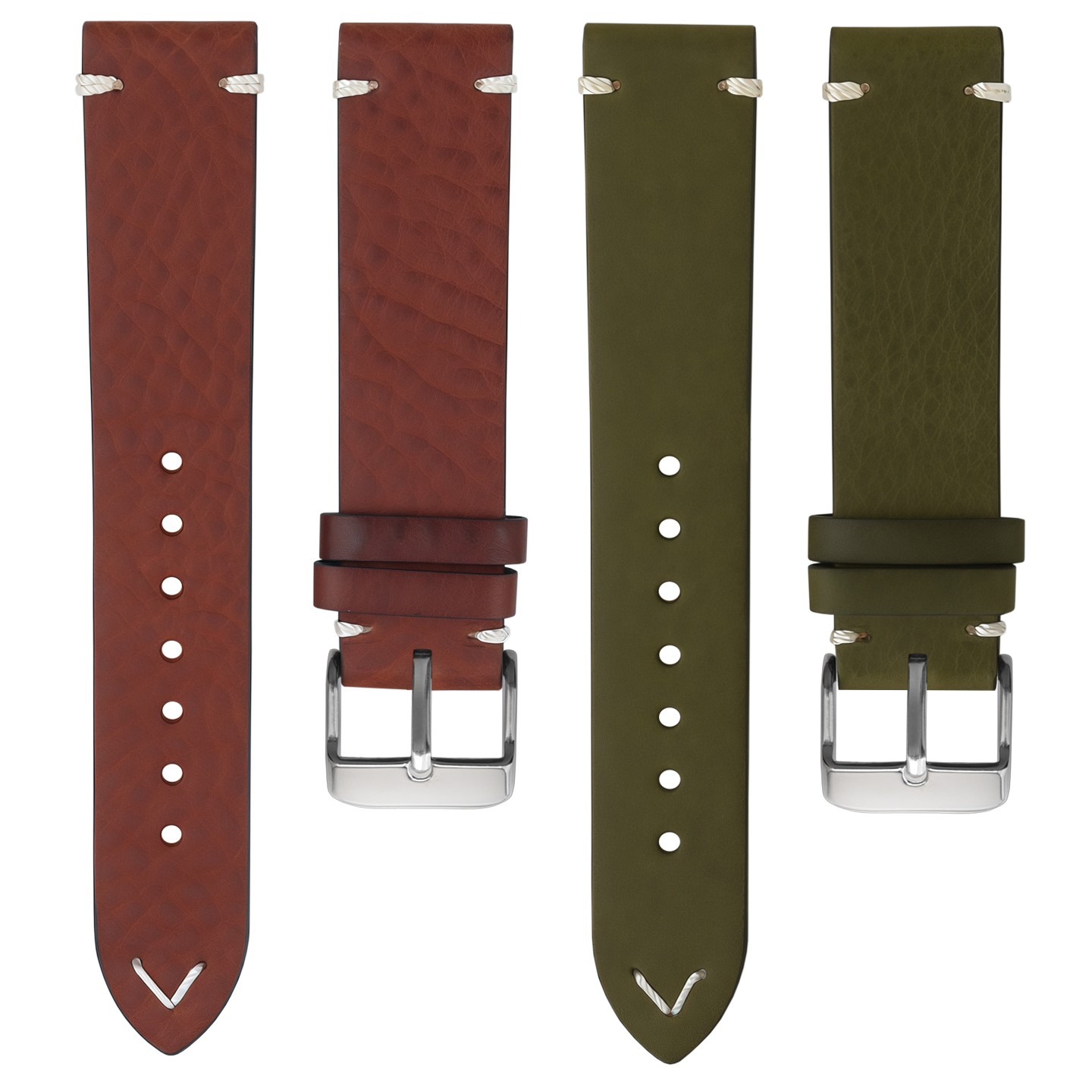 Compatible with Casio Forester FT-500WC AW-80V W89H vintage genuine leather strap, 19mm