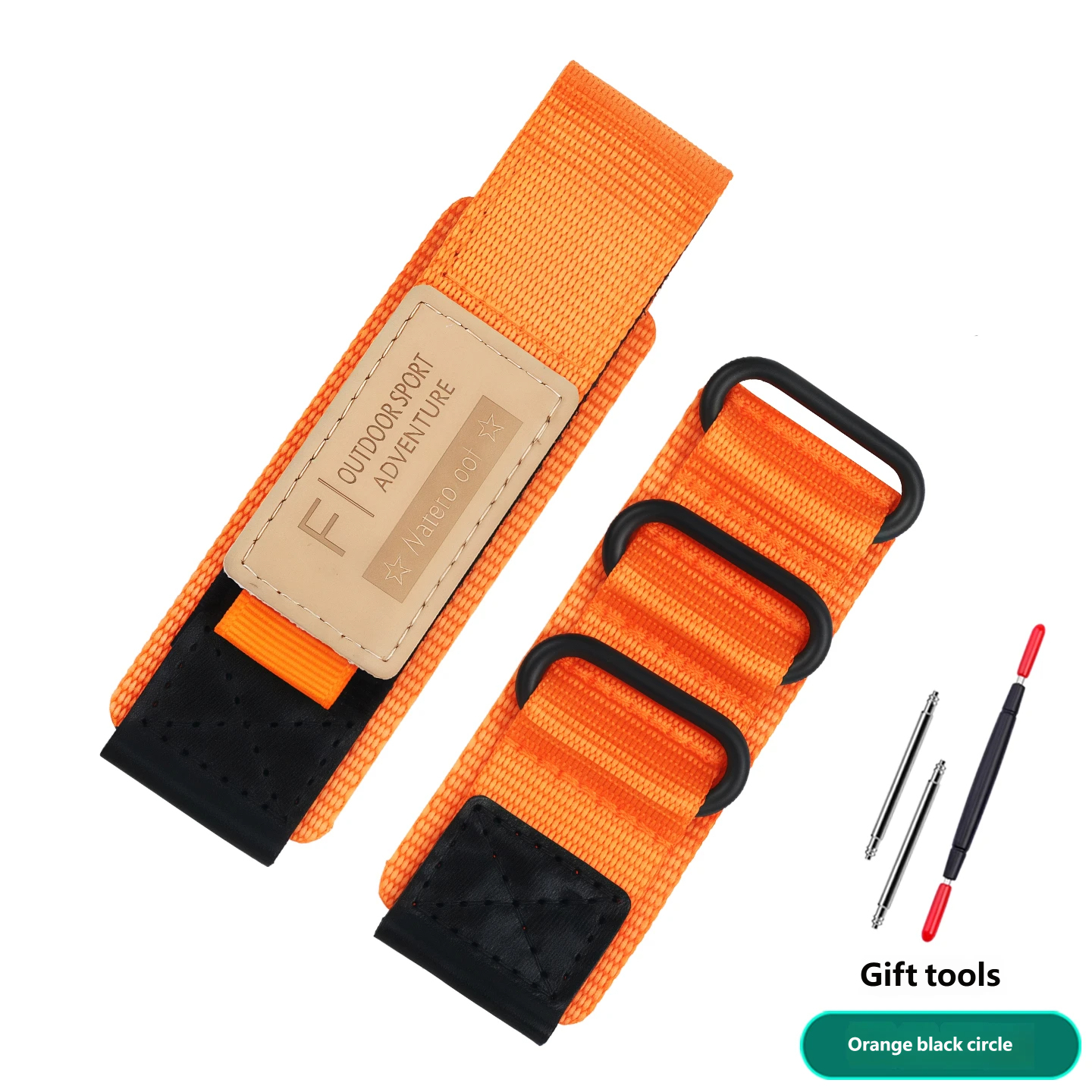 Compatible with Casio GA-900/GA-900TS sports watches – 24mm Velcro nylon strap