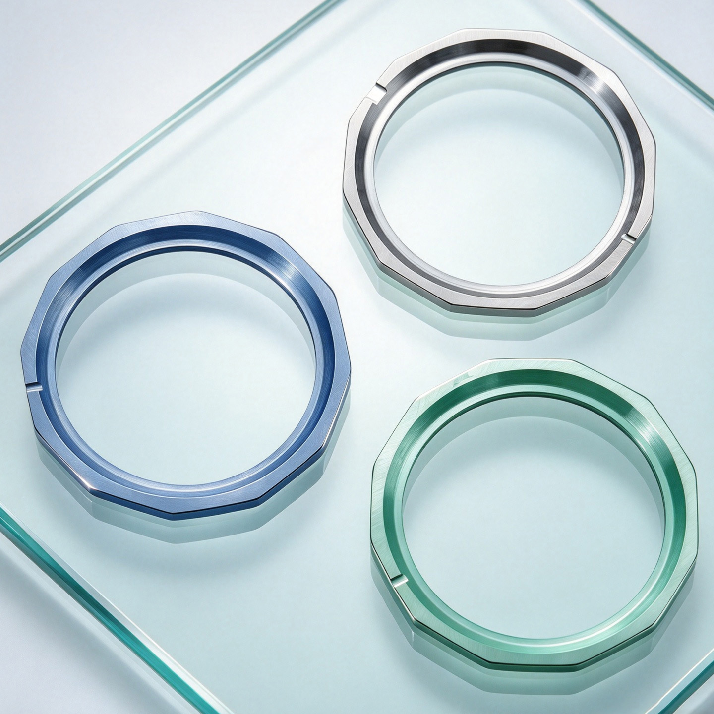 Replacement ceramic bezel for the TAG Heuer Competition Series 43mm dial