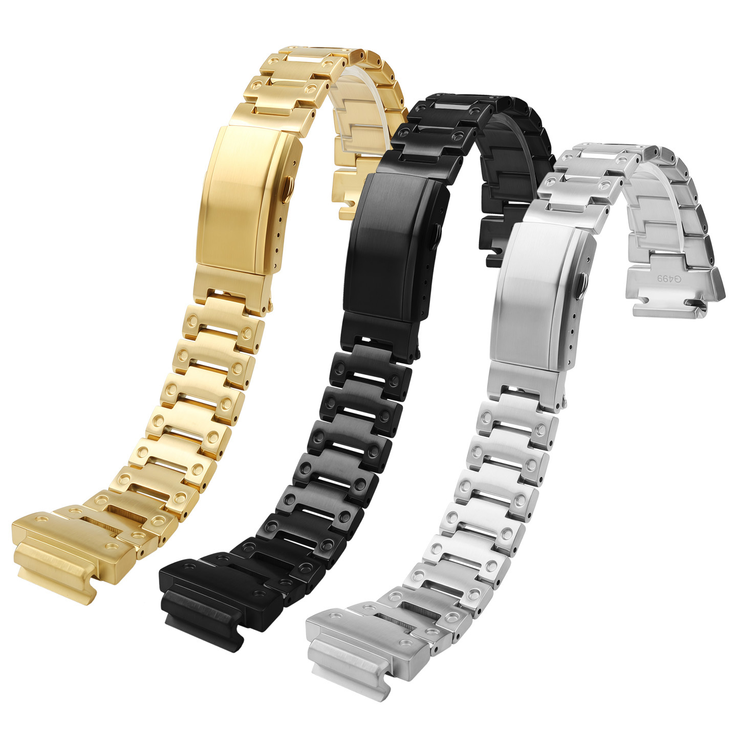 Fits the Casio GM-H5600 – custom-made solid stainless steel strap, 18mm