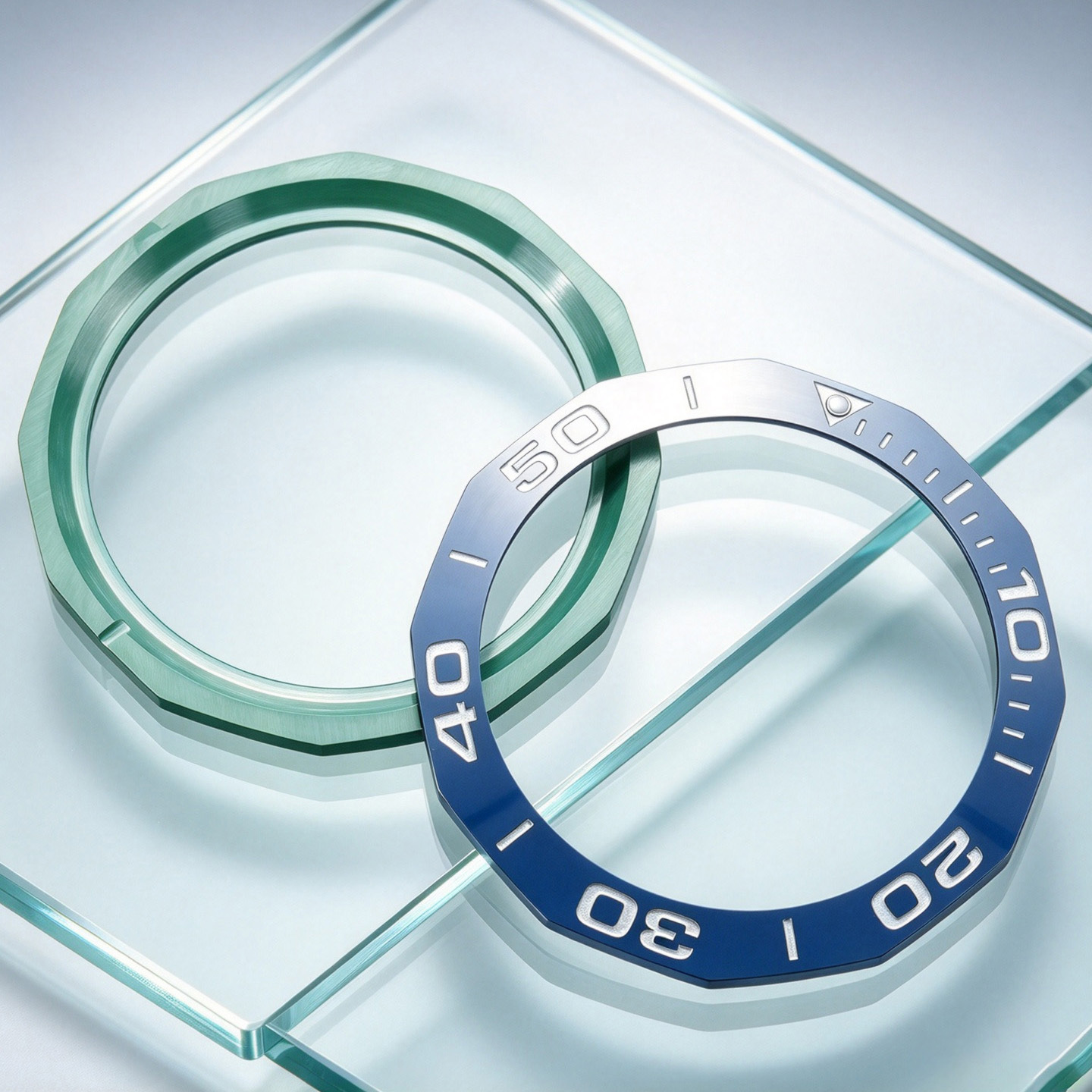 Replacement ceramic bezel for the TAG Heuer Competition Series 43mm dial