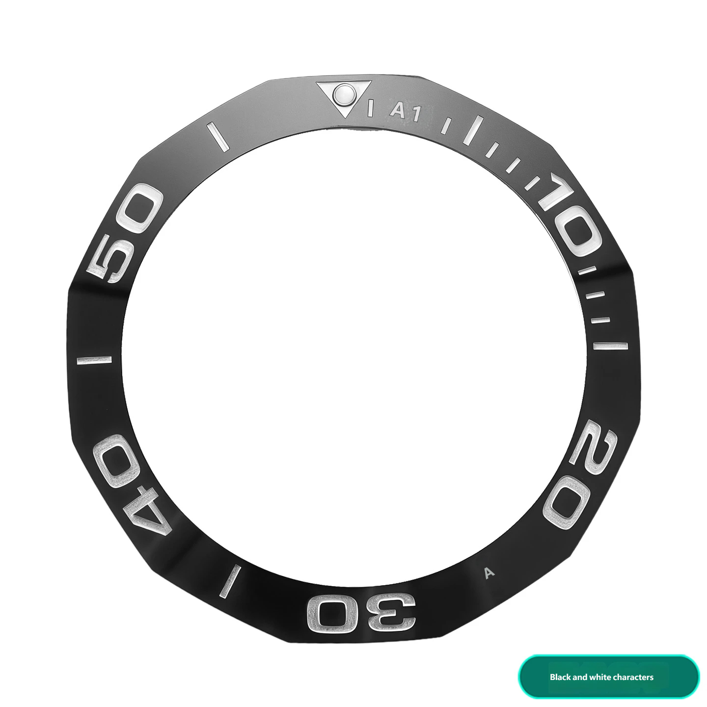 Replacement ceramic bezel for the TAG Heuer Competition Series 43mm dial