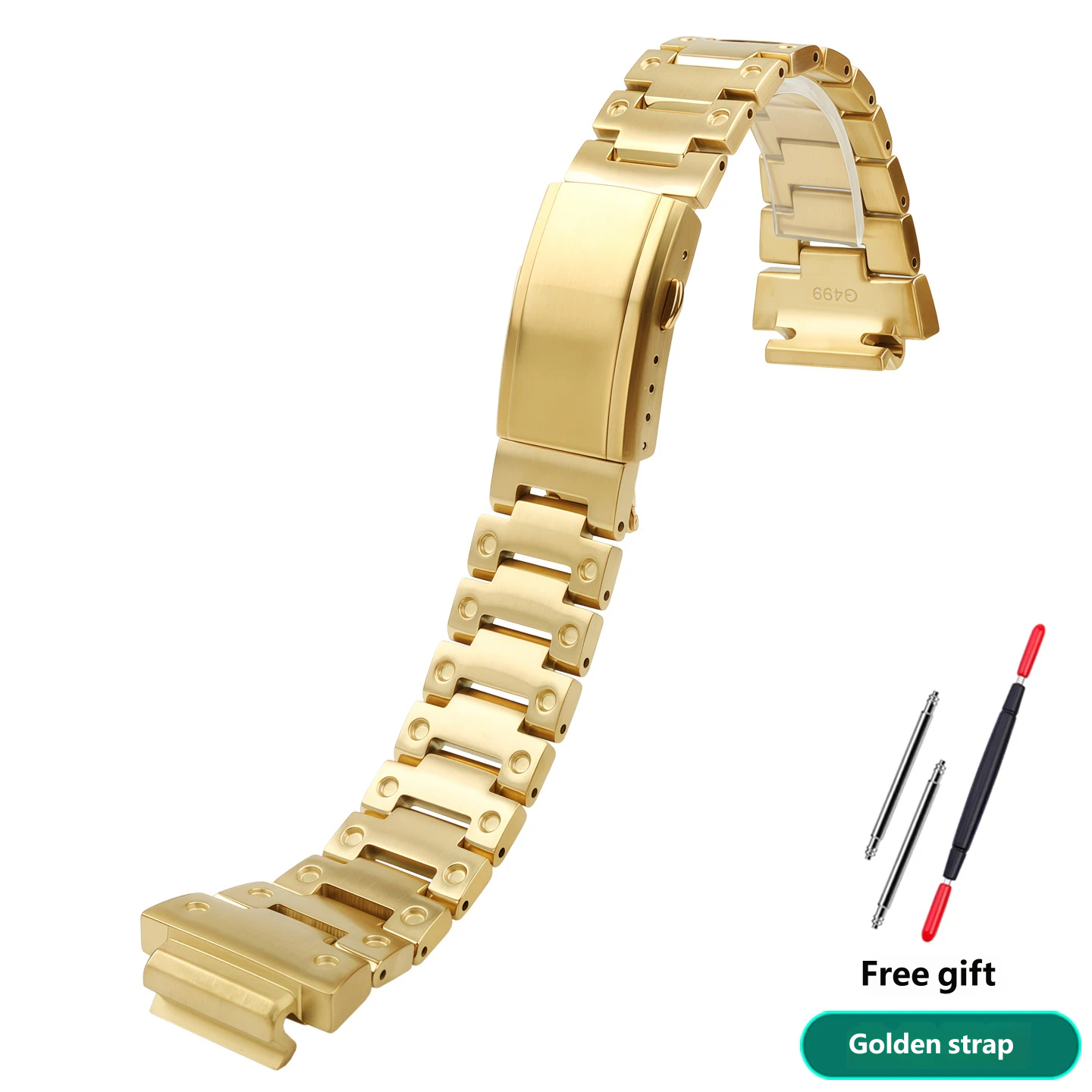 Fits the Casio GM-H5600 – custom-made solid stainless steel strap, 18mm