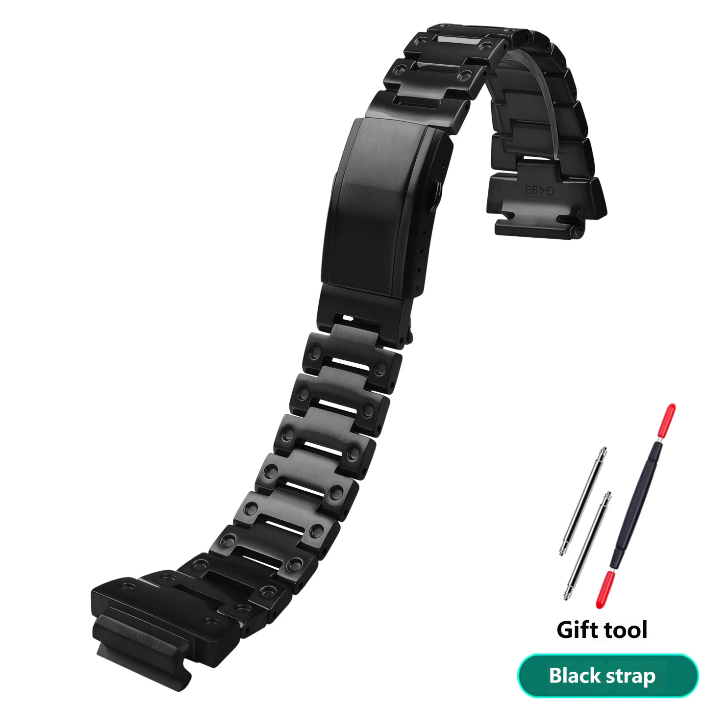 Fits the Casio GM-H5600 – custom-made solid stainless steel strap, 18mm