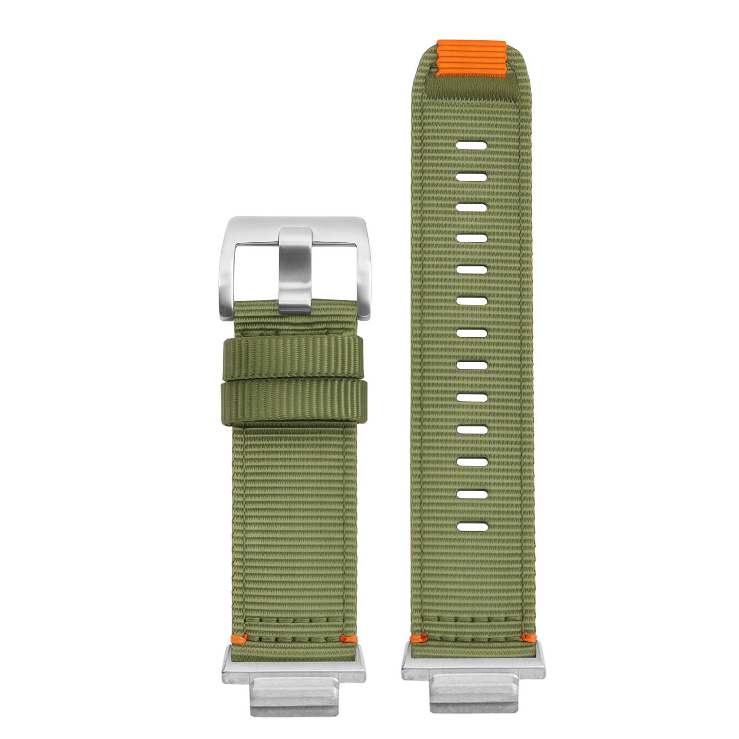 Nylon and canvas watch strap, 16 mm, compatible with Casio Farmhouse Oak GA-2100/2110/GM-2100