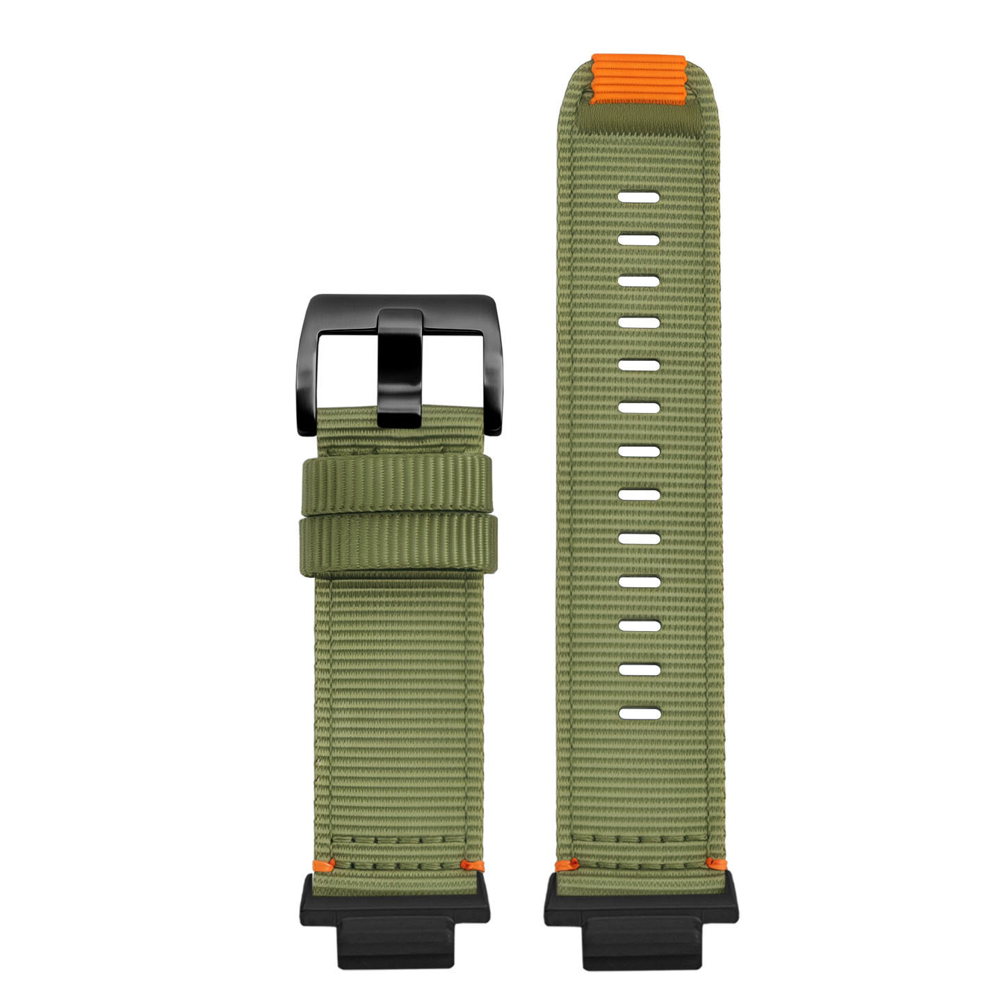 Nylon and canvas watch strap, 16 mm, compatible with Casio Farmhouse Oak GA-2100/2110/GM-2100