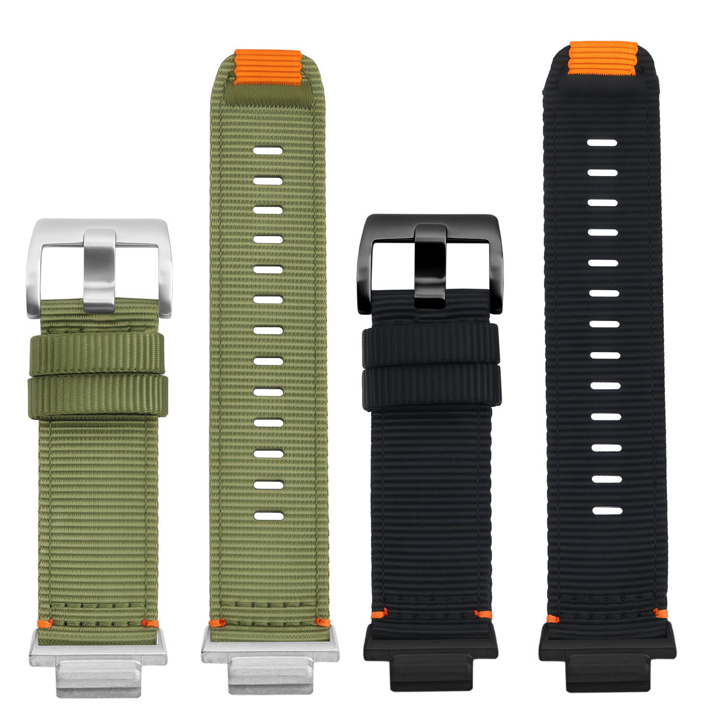 Nylon and canvas watch strap, 16 mm, compatible with Casio Farmhouse Oak GA-2100/2110/GM-2100