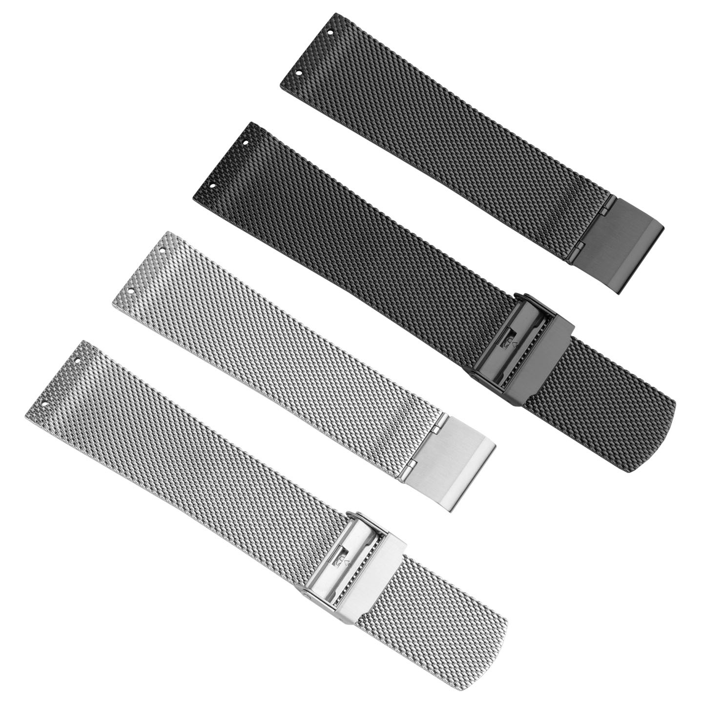 Compatible with Skagen 233XLTTM/TTN – 24mm stainless steel Milanese strap