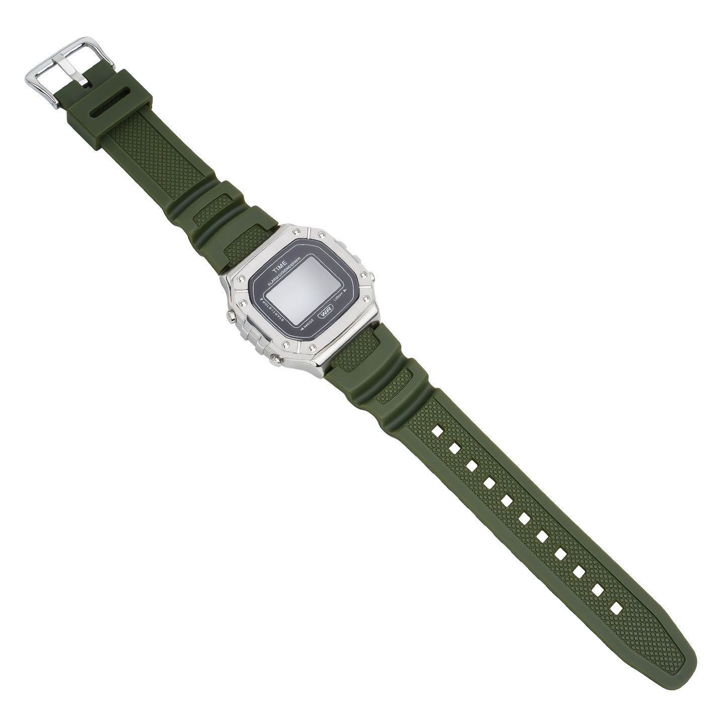 Compatible with the Casio W-218H: Stainless steel case and resin strap conversion set