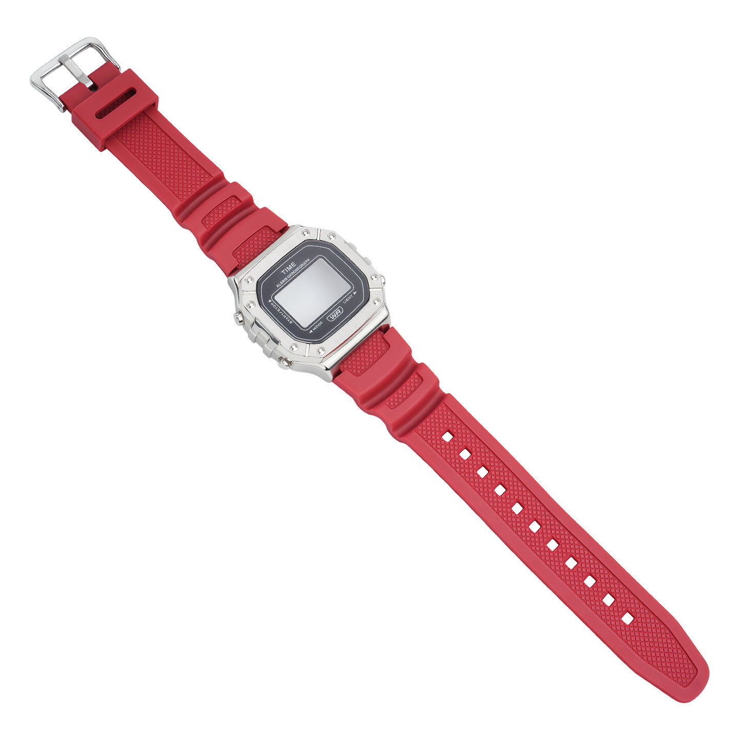 Compatible with the Casio W-218H: Stainless steel case and resin strap conversion set