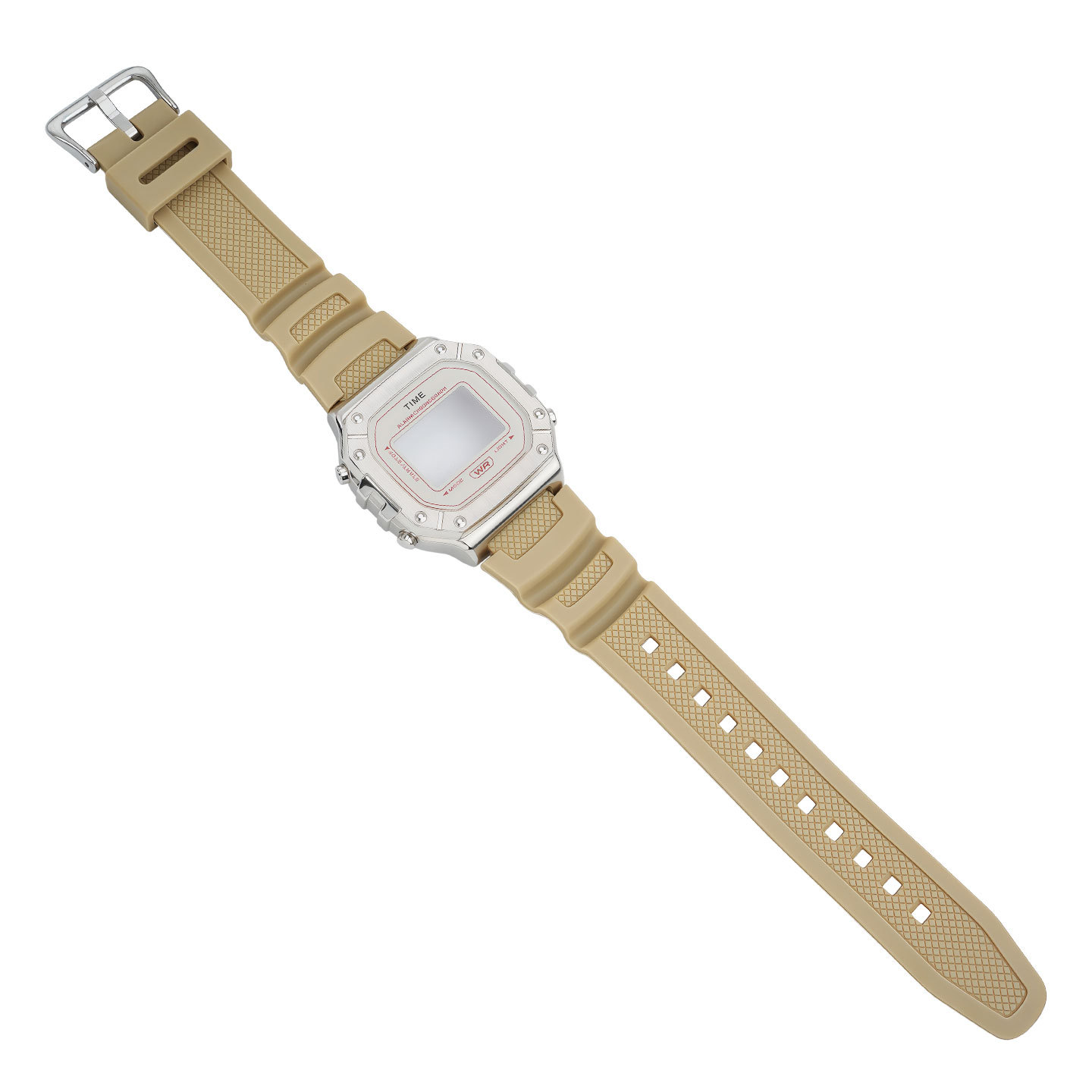 Compatible with the Casio W-218H: Stainless steel case and resin strap conversion set