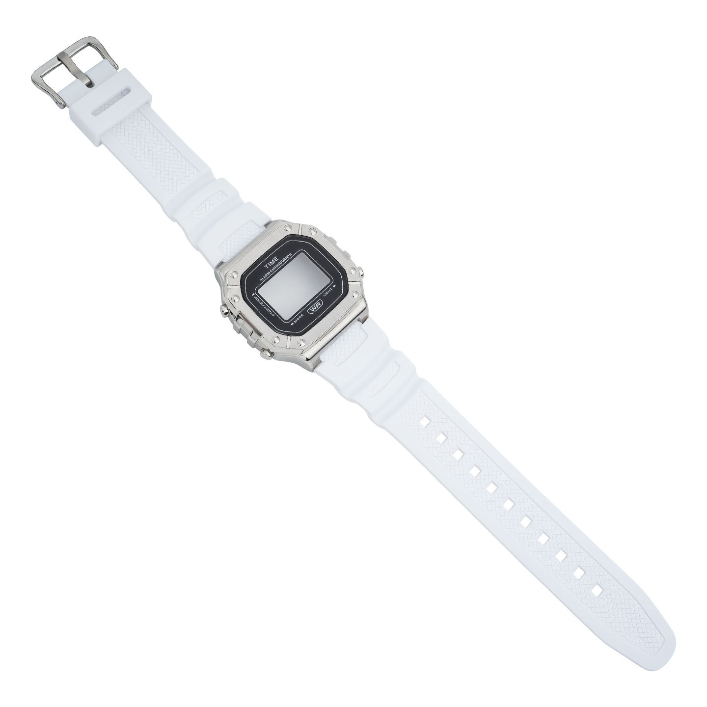 Compatible with the Casio W-218H: Stainless steel case and resin strap conversion set