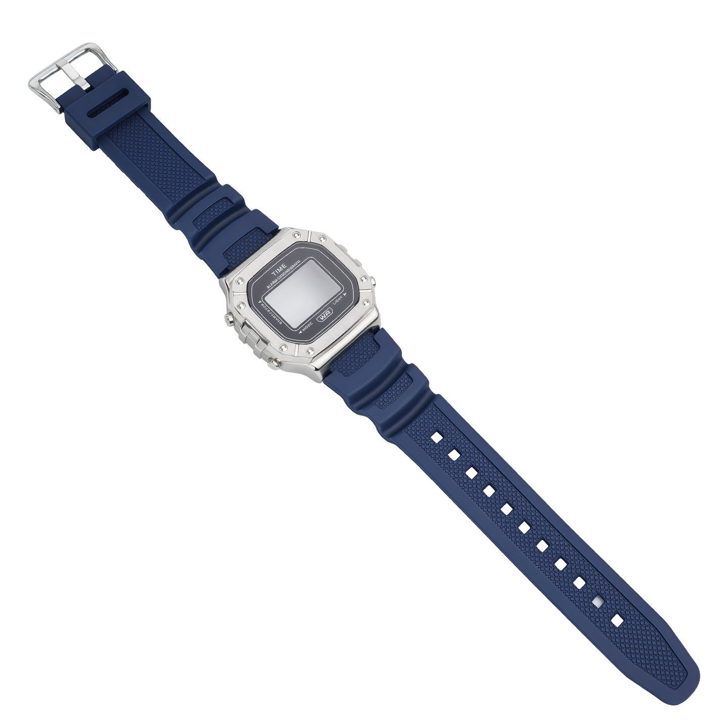 Compatible with the Casio W-218H: Stainless steel case and resin strap conversion set