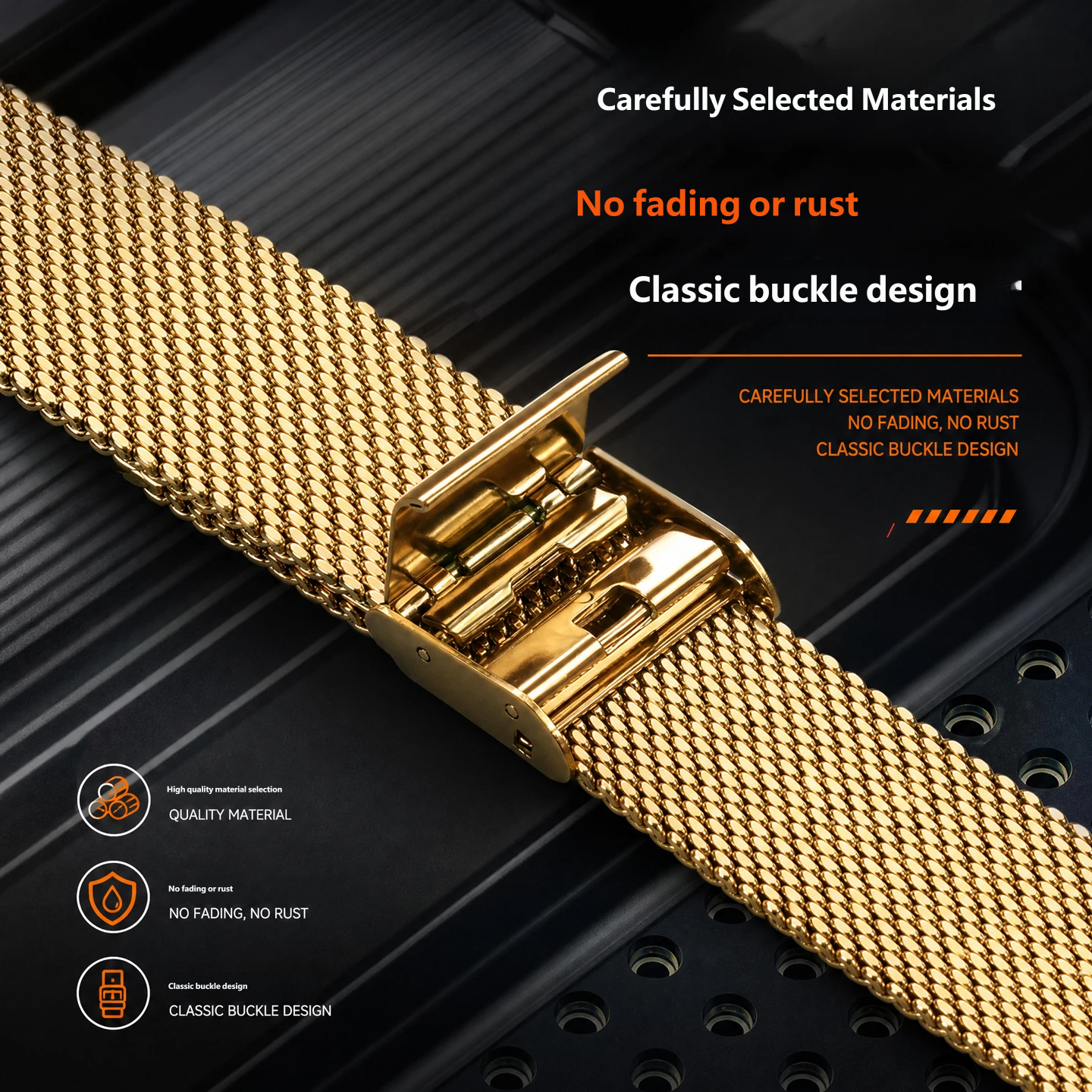 Compatible with the Casio ABL-100 series: a customised stainless steel case and strap set