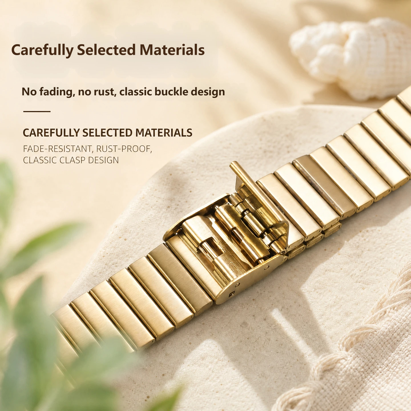 Compatible with the Casio A168 ‘Little Square’ – a stainless steel case and strap set